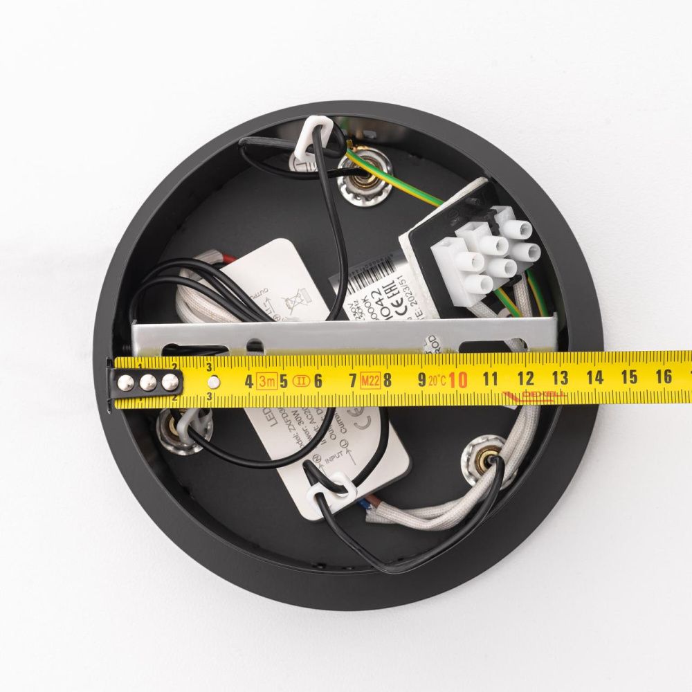 Подвесная люстра 40 см, 28W, 3000K, Citilux Helly CL211042, черный-бронза