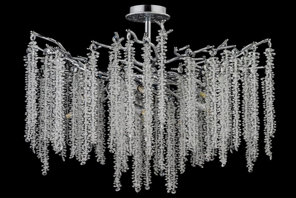 Люстра потолочная *76*55 см, 10*G9*40W, Dio D`arte Tavenna Nickel Tavenna H 1.3.76.100 N, Никель