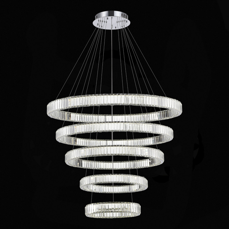 Люстра подвесная 120*100 см, 1*LED 285W 4000K хром ST Luce Tivoli SL1622.113.05