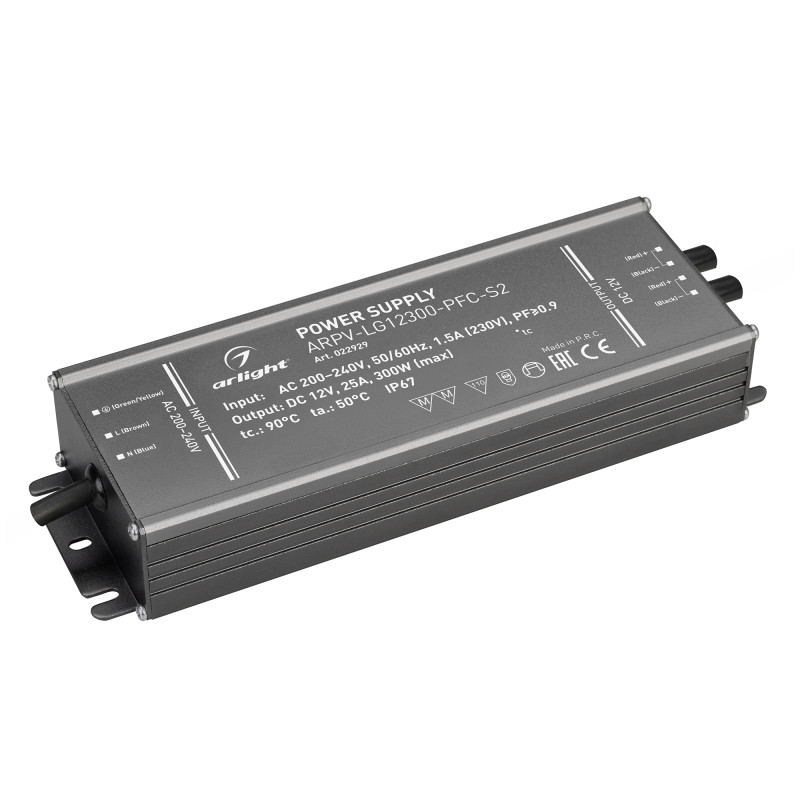 Блок питания для светодиодной ленты Arlight 022929 22,5*7,3*3,8 см, 300W, K,