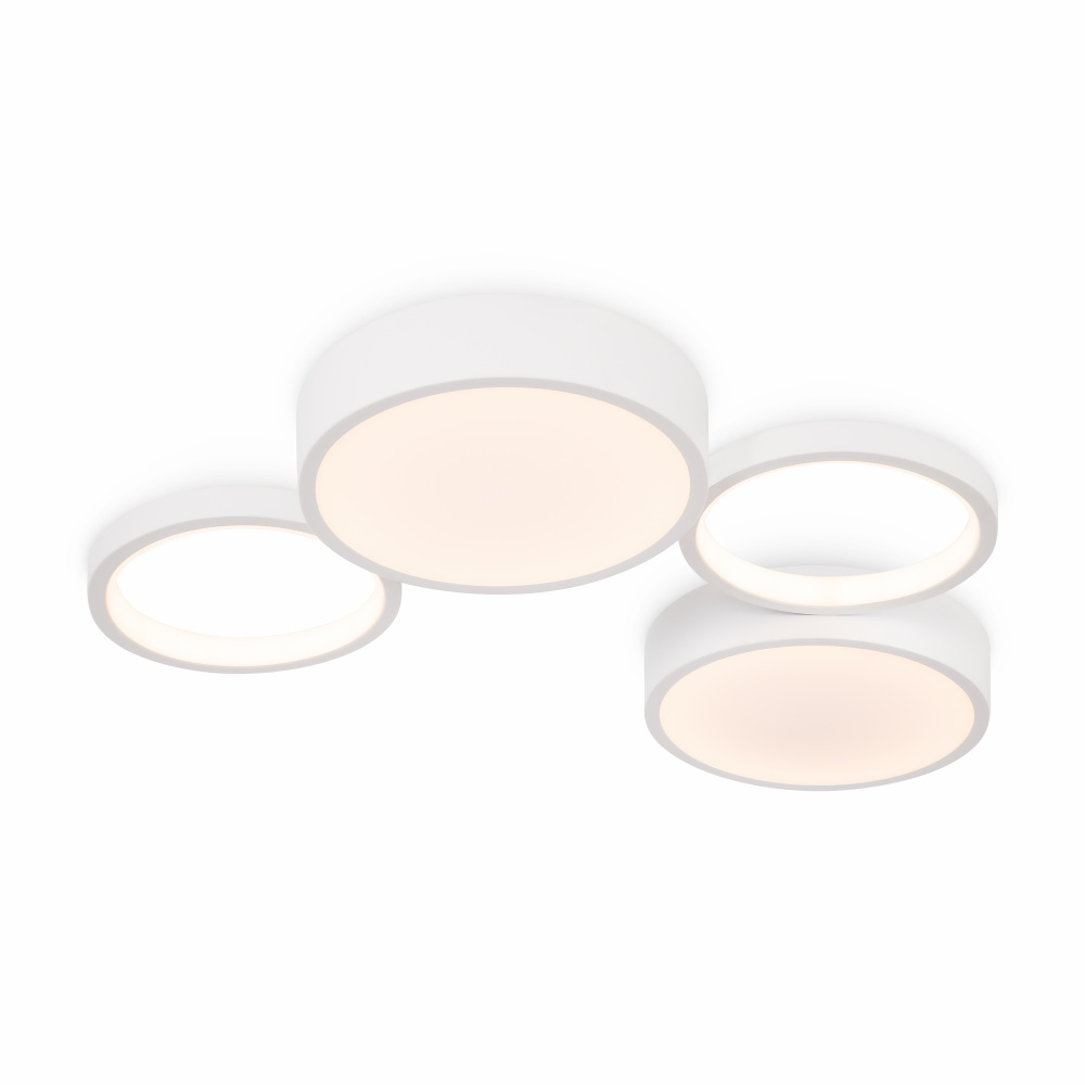 Светильник 60*37*-5 см, *LED*69W, Freya Молекула / Molecule FR6080CL-L92W, Белый