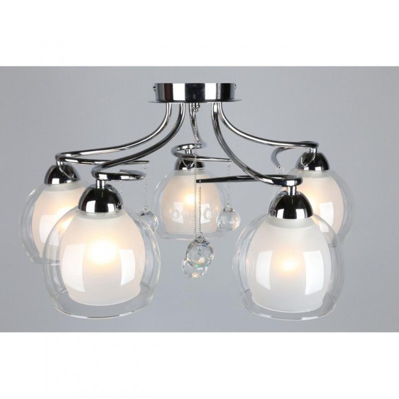 Люстра 66*28 см, 5*E27, 40W, Omnilux Omnilux 547 OML-54707-05, хром