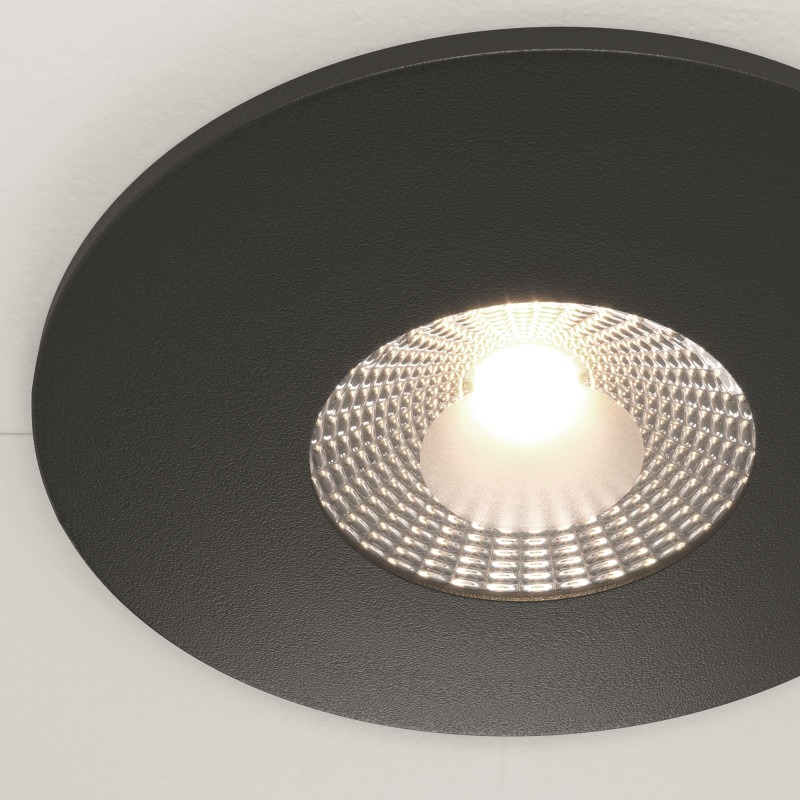 Светильник 9 см, 7W, 4000K, Maytoni Downlight Zen DL038-2-L7B4K, черный