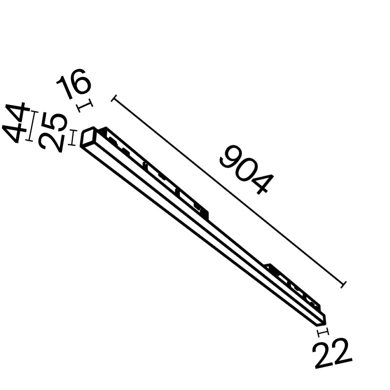 Трековый светильник Basis Exility 3000-6000K 30Вт 120° Dim Dali 4,4*2,3*90,4 см, LED*30W TR030-4-30WTW-DD-B Maytoni, Черный