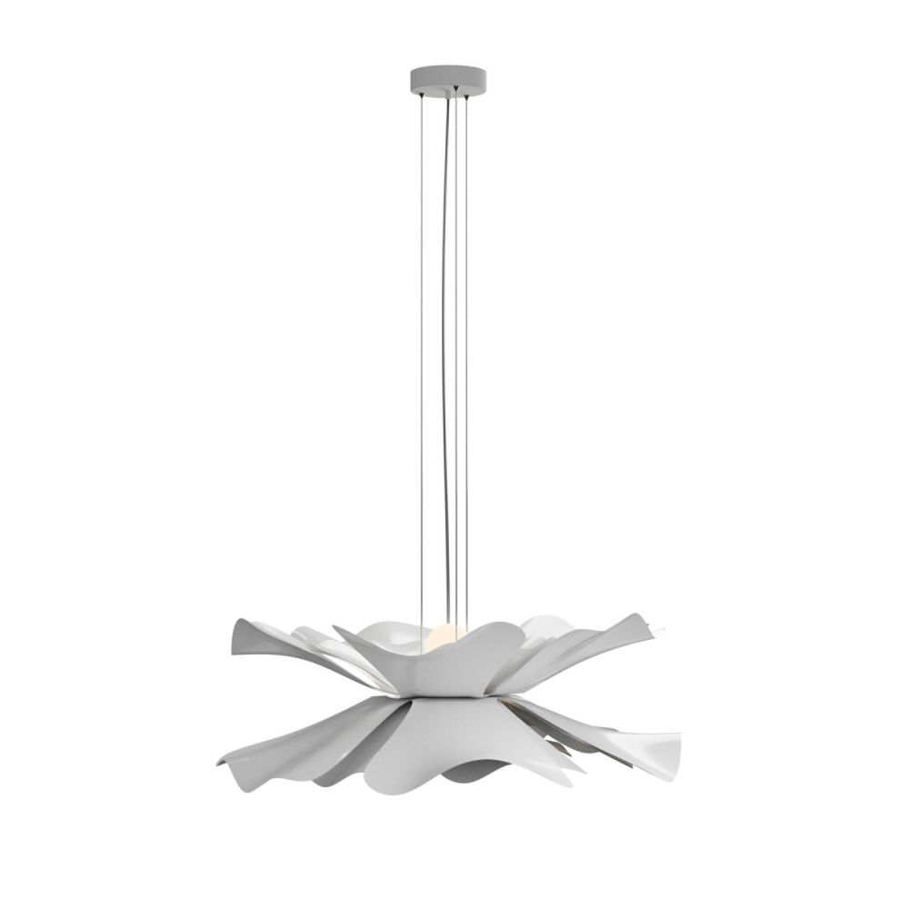 Подвесная люстра 55*26-150 см, 2*E27*40W, Lightera Chad LE116L-55W, Белый