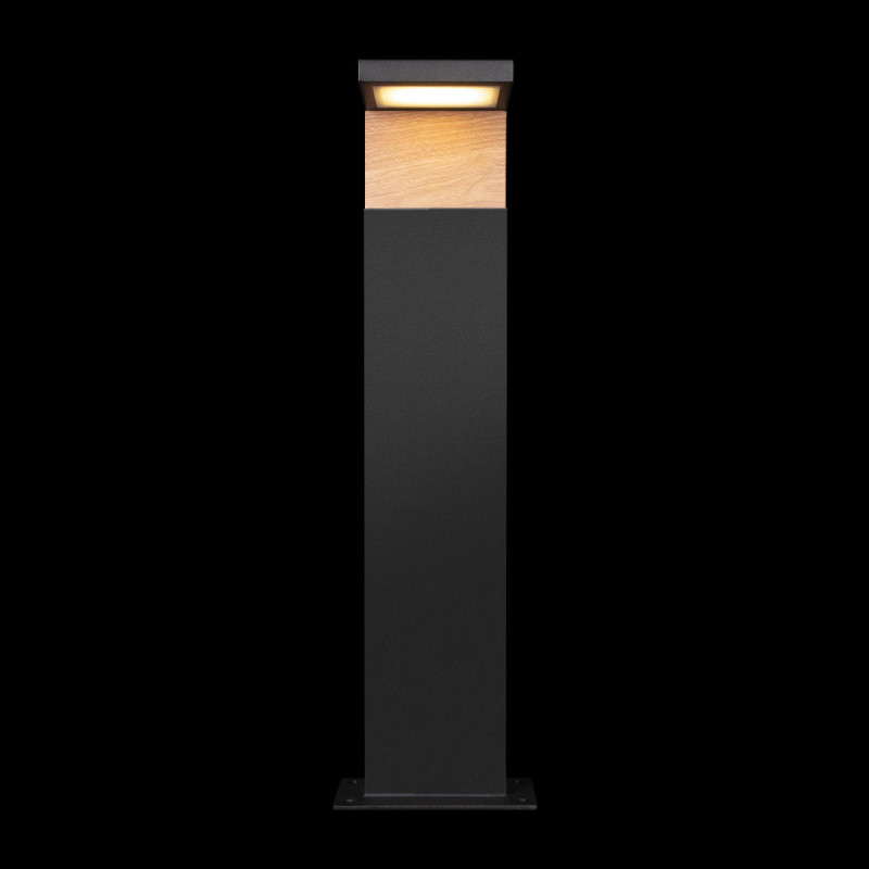 Уличный светильник 10*12 см, 1*LED*5W, 3000К Loft It 100001/600 Oak, Черный, золото
