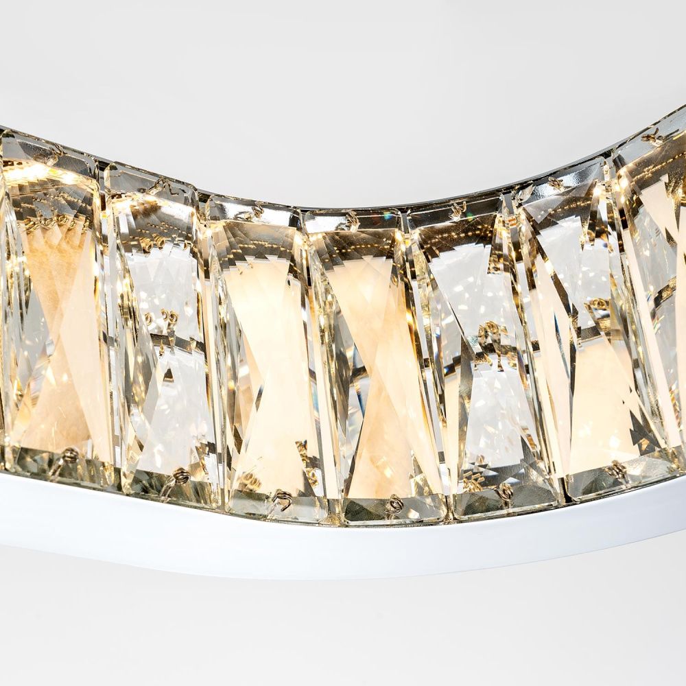 Подвесная люстра 84x30x50см, LED, 36Вт, 3000 / 6000K, Modelux ML.6985.800.300P CR Хром