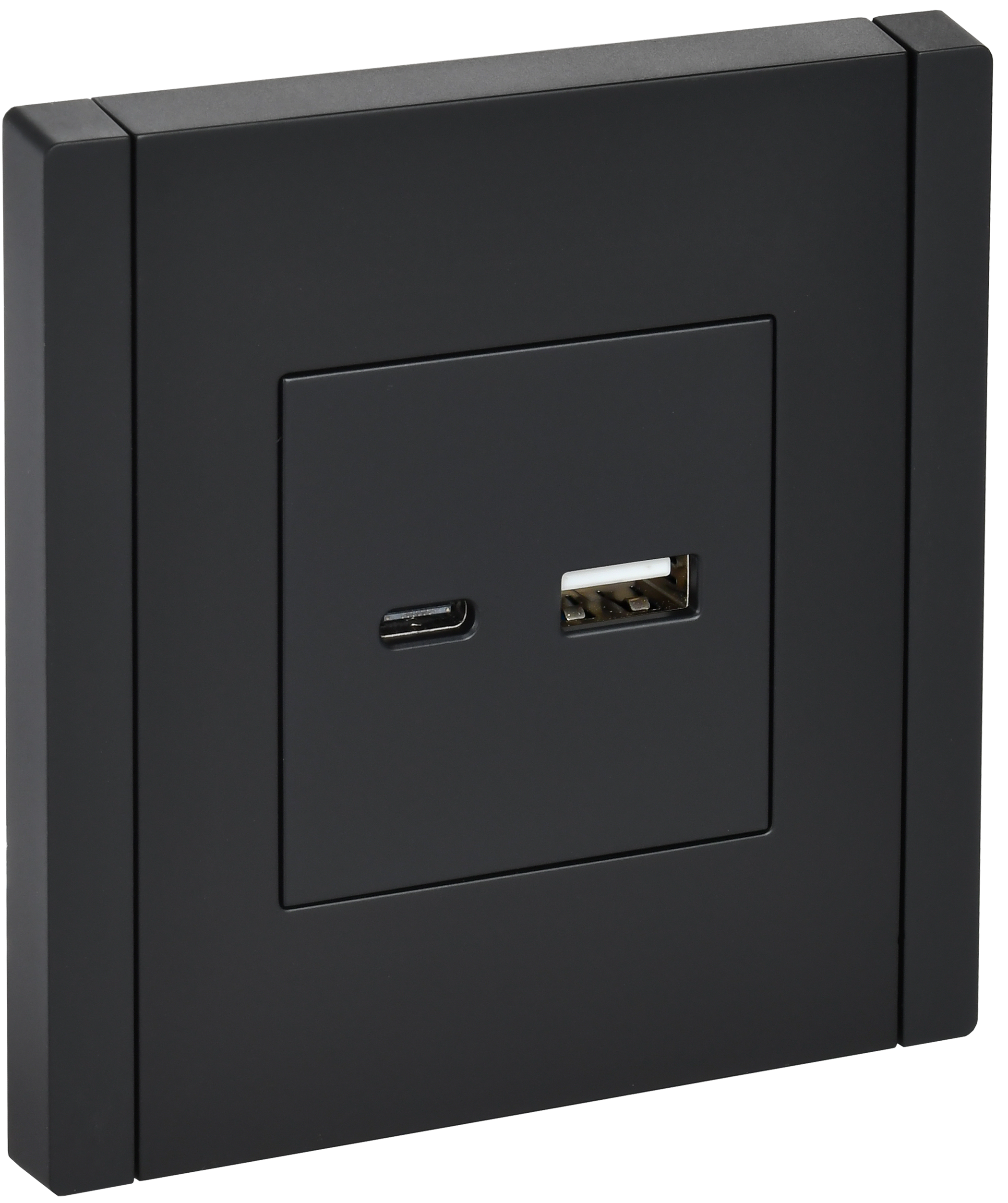 Розетка USB A+C 18Вт FP151 черный  IEK FORTE&PIANO, FP-U22-018-K02