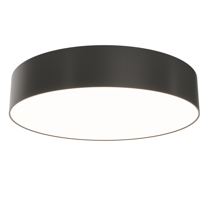 Накладной светильник 30*30*6 см, LED, 36W, 3000К, Maytoni Technical Zon C032CL-36W3K-RD-B черный