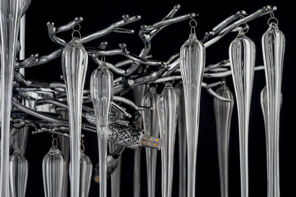 Люстра потолочная *76*58 см, 10*G9*40W, Dio D`arte Tavenna Nickel Tavenna H 1.3.76.101 N, Никель