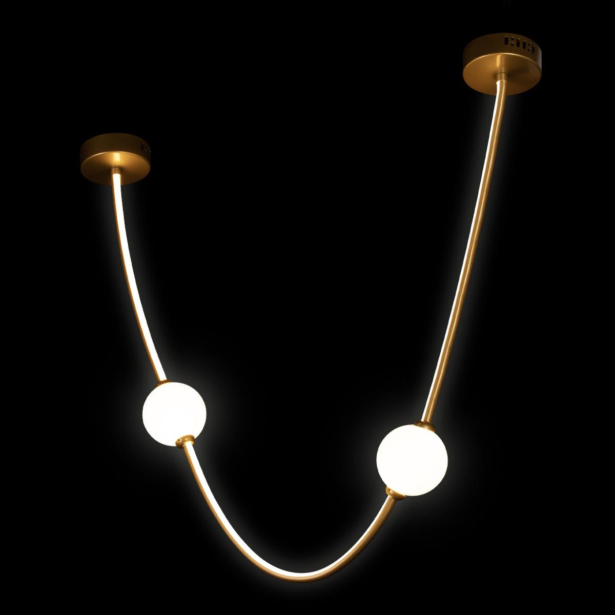 Светильник 70 см, 38W, 3000K, Loft It Embrace 10242/600 Gold, золото