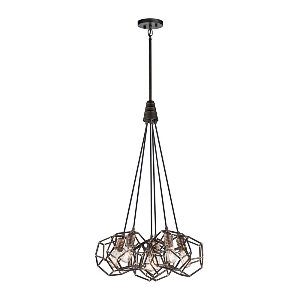 Люстра *58*99-188 см, E27*100W, Natural Concepts Kichler Rocklyn FE-OBERLIN-P-M, хром