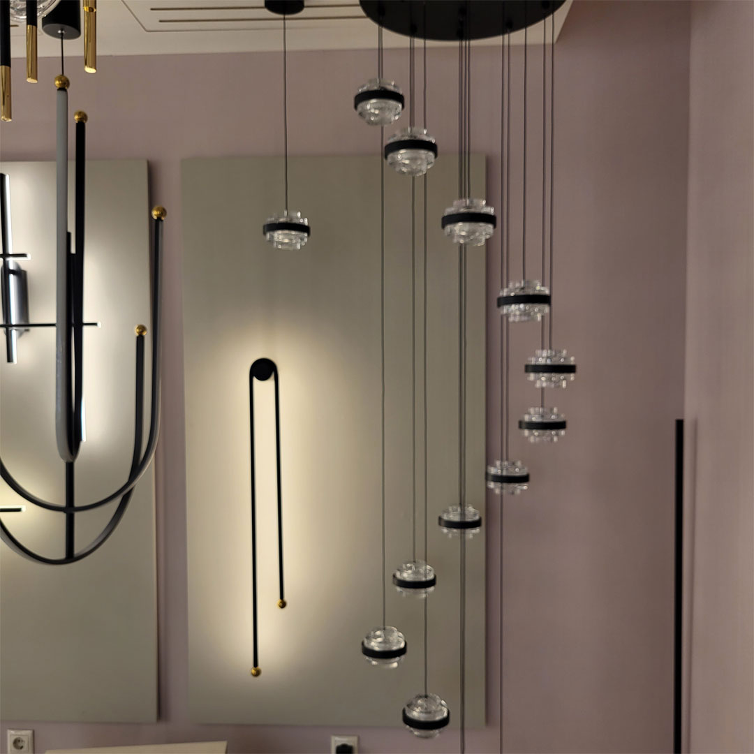 Подвесной светильник 60*105 см, 1 LED*70W, 3000 К, Odeon Light Memfi, черный 6633/70L