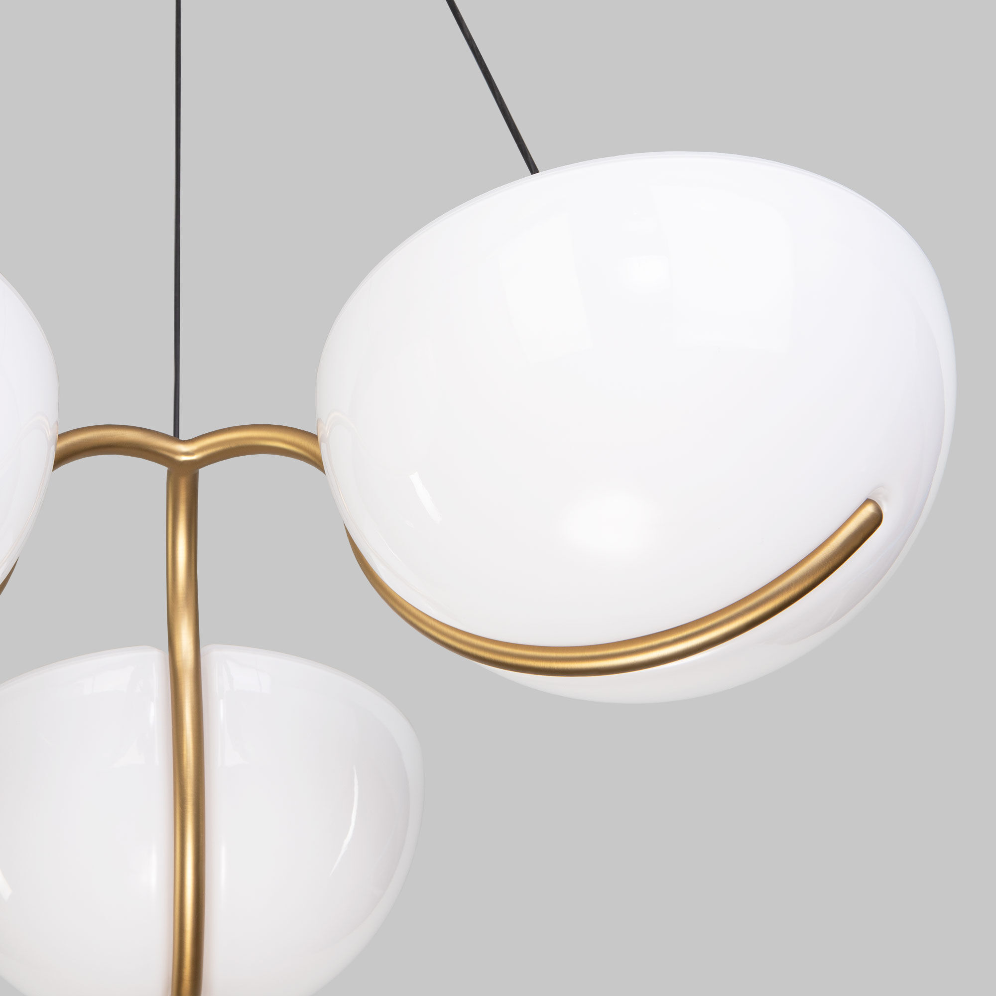 Подвесной светильник 58*58*150 см, LED*40W, 4000K, Eurosvet Emisfero 50083/3 LED, золото, a069300