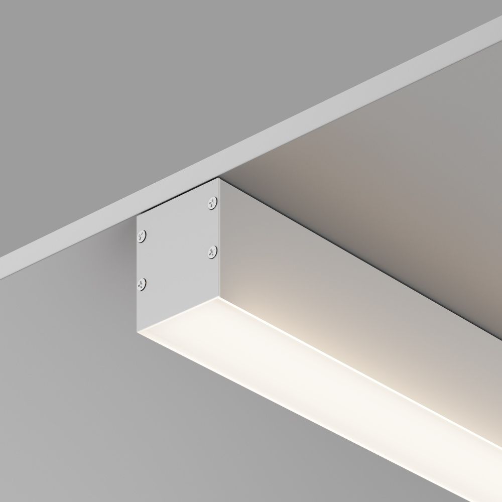 Алюминиевый профиль накладной-подвесной 35x35 (Серебро, 2 м), ALM-3535BT-S-2M 633001 Maytoni