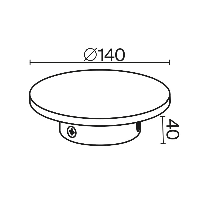 Бра 14 см, 7W, 3000K, Maytoni Wald O420WL-L7GF, графит