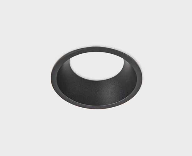 Встраиваемый светильник 9 см, 10W, 3000K, Italline IT08-8013 black 3000K, черный, вр 8 см