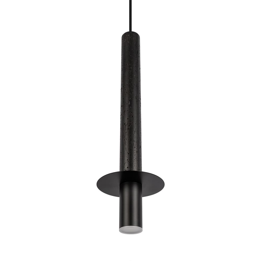 Подвесной светильник 13 см, Loft IT Everest 10583B Black, черный-травертин