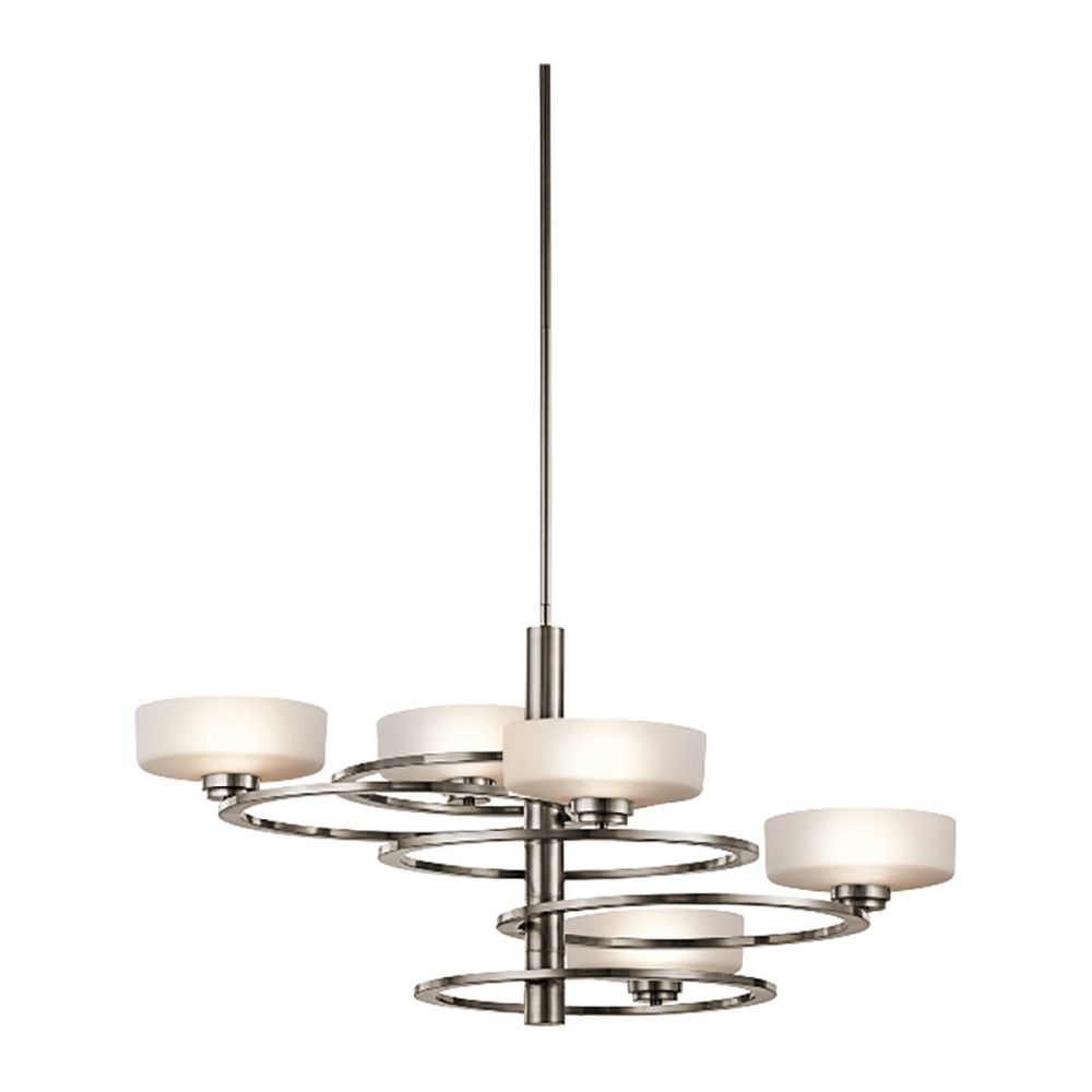 Люстра *86*65-145 см, G9*40W, Natural Concepts Kichler Aleeka PL1-10-BLK-GOLD, серый