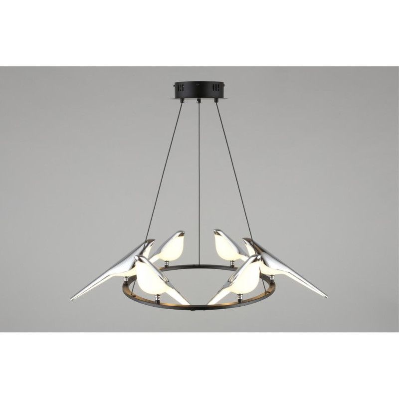Детская люстра 65*60-300 см, 1*LED, 60W, 3000K, Aployt Astor APL.822.13.60, хром