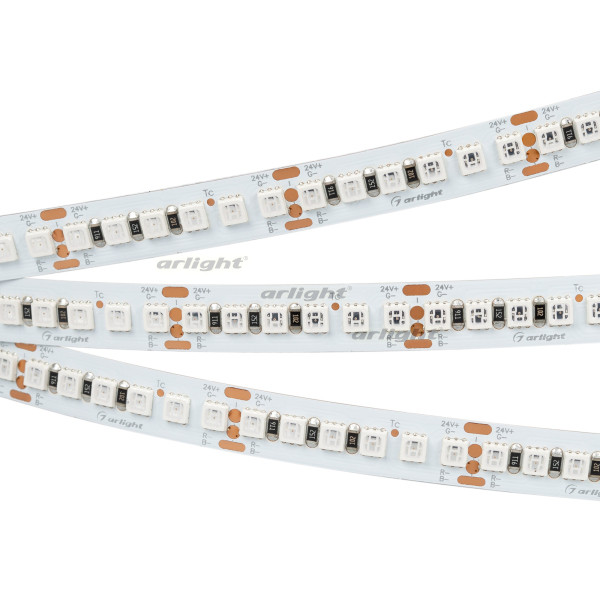 Лента RT-G168-10mm 24V RGB (17.3 W/m, IP20, 3838, 5m) (Arlight, Открытый) 028256(2). Цена указана за 5 метров. Продается кратно 5 метрам.