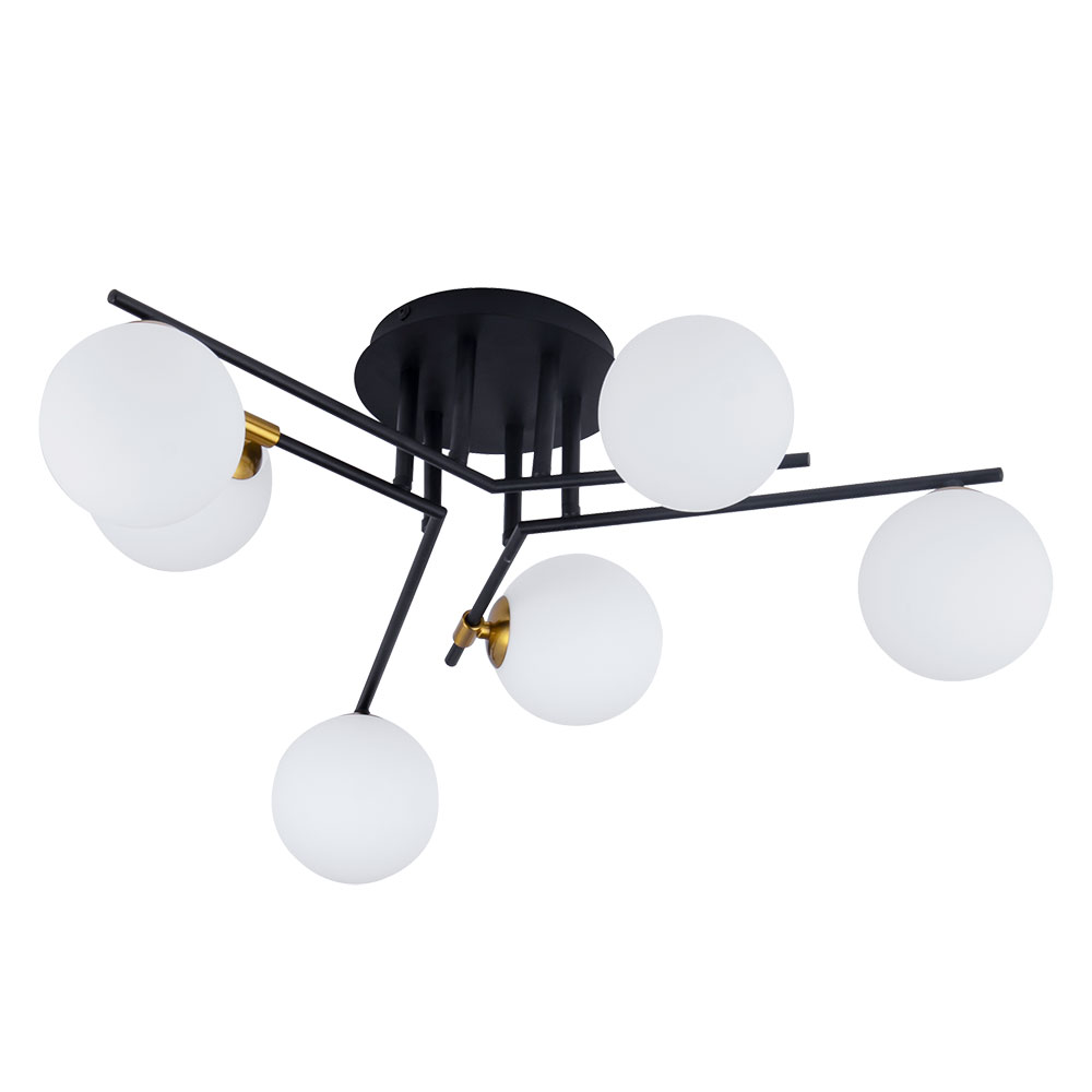 Люстра 26*72 см, 6*G9, 33W, Arte Lamp Gemini A2243PL-6BK, Черный