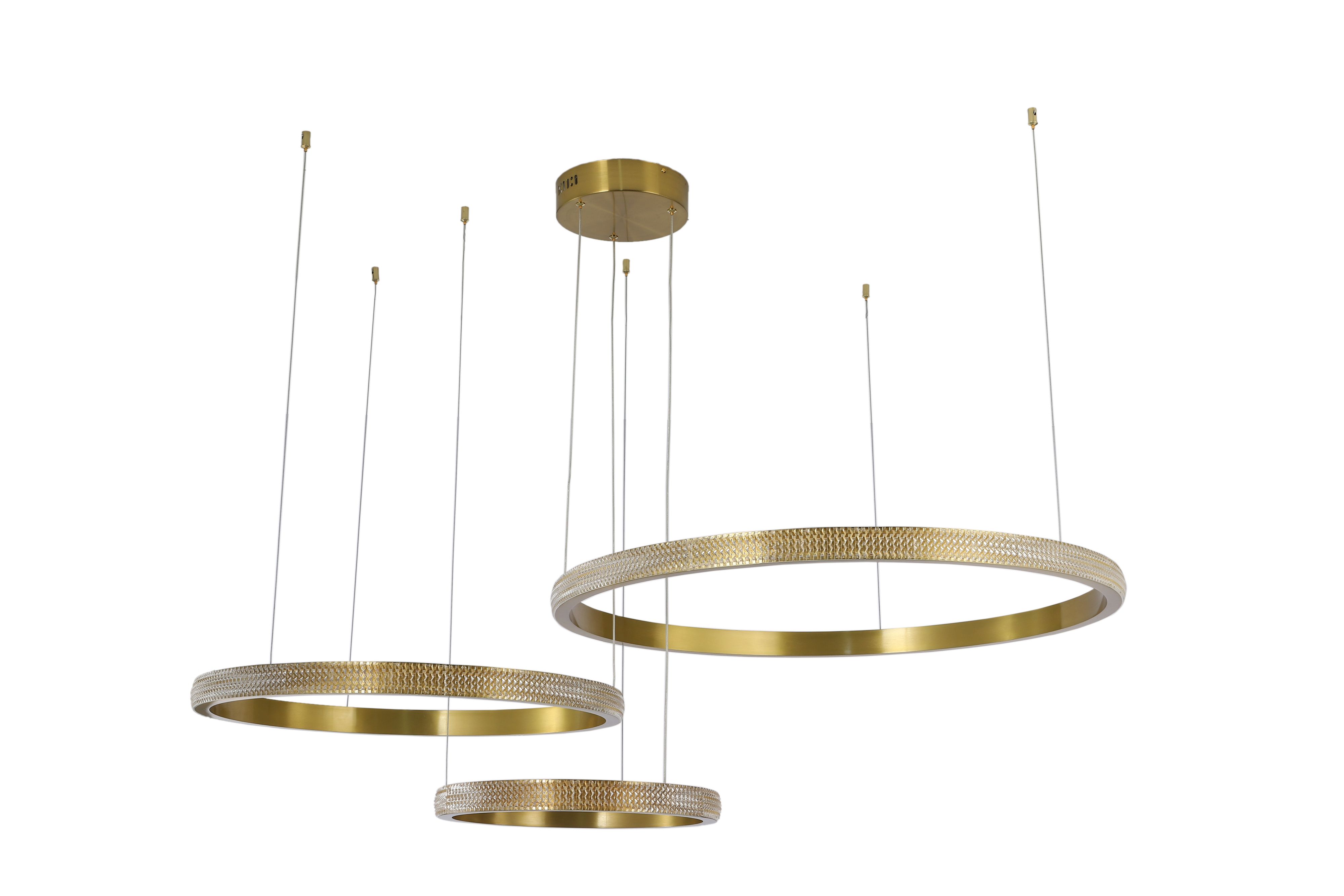 Светильник подвесной 40/60/80 см, LED 114W 3000/4000/6000K бронза Zortes Lidia ZRS.30110.114