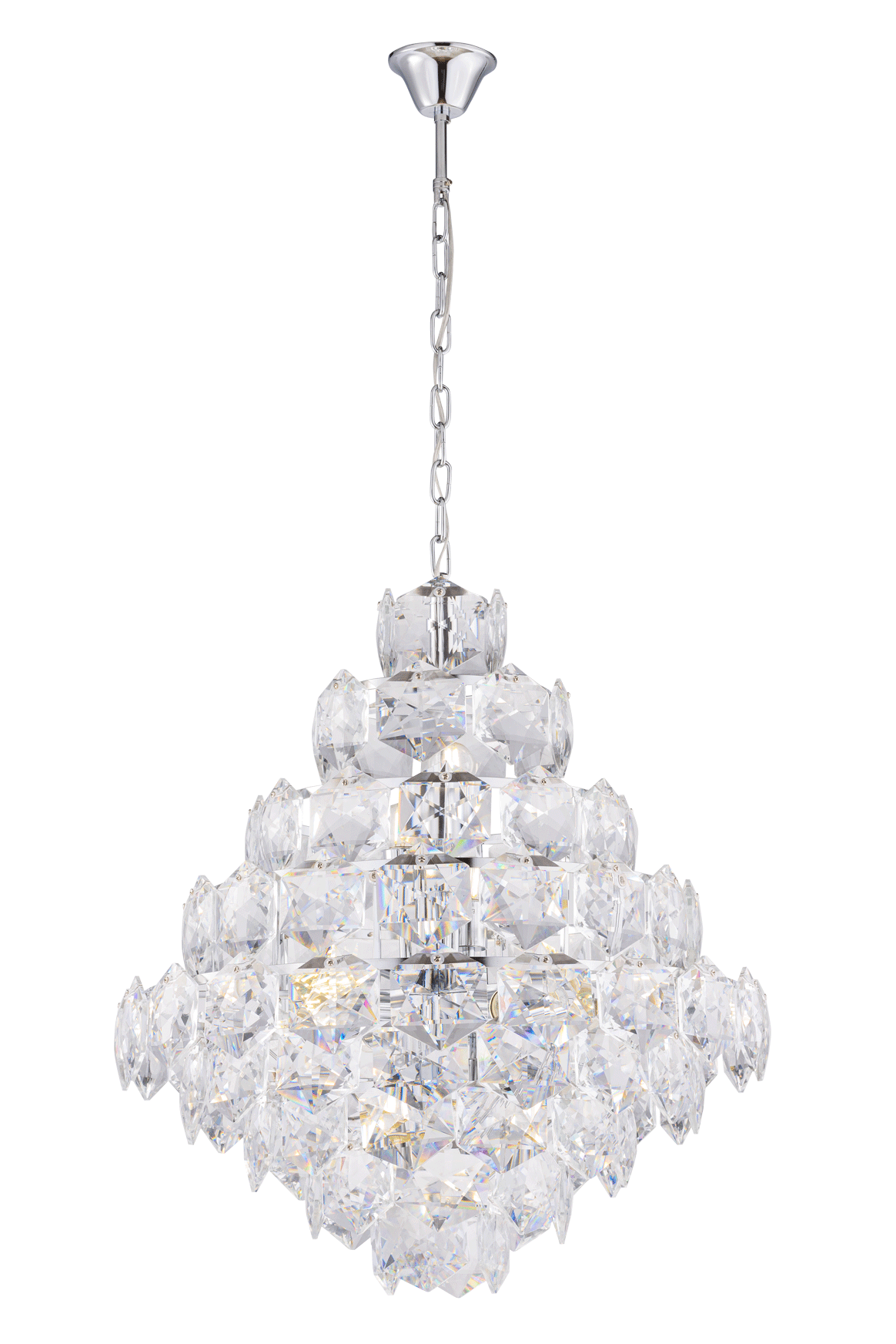 Люстра  630*670, 12*E14, 40W Sfera Sveta Хрусталь (Эконом) 1762/12 CR, Хром
