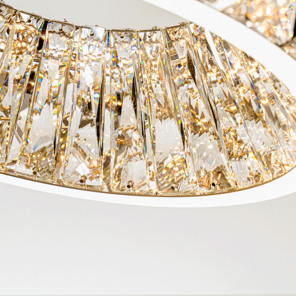 Люстра *60*10 см, LED*56W, 3000-6000K, Modelux  ML.335.600 CR, Хром