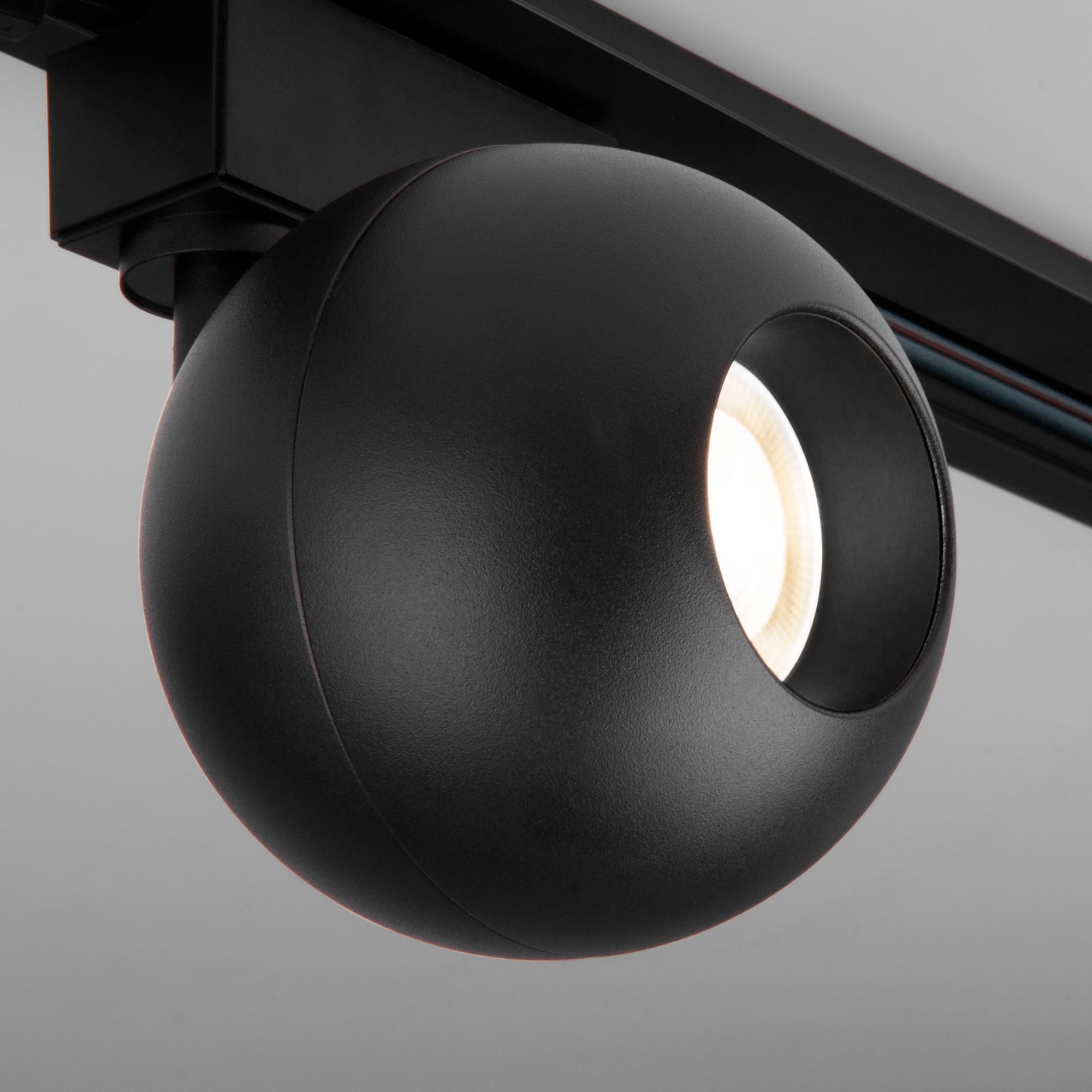 Трековый светодиодный светильник для однофазного шинопровода Ball Черный 12W 4200K LTB77 Elektrostandard