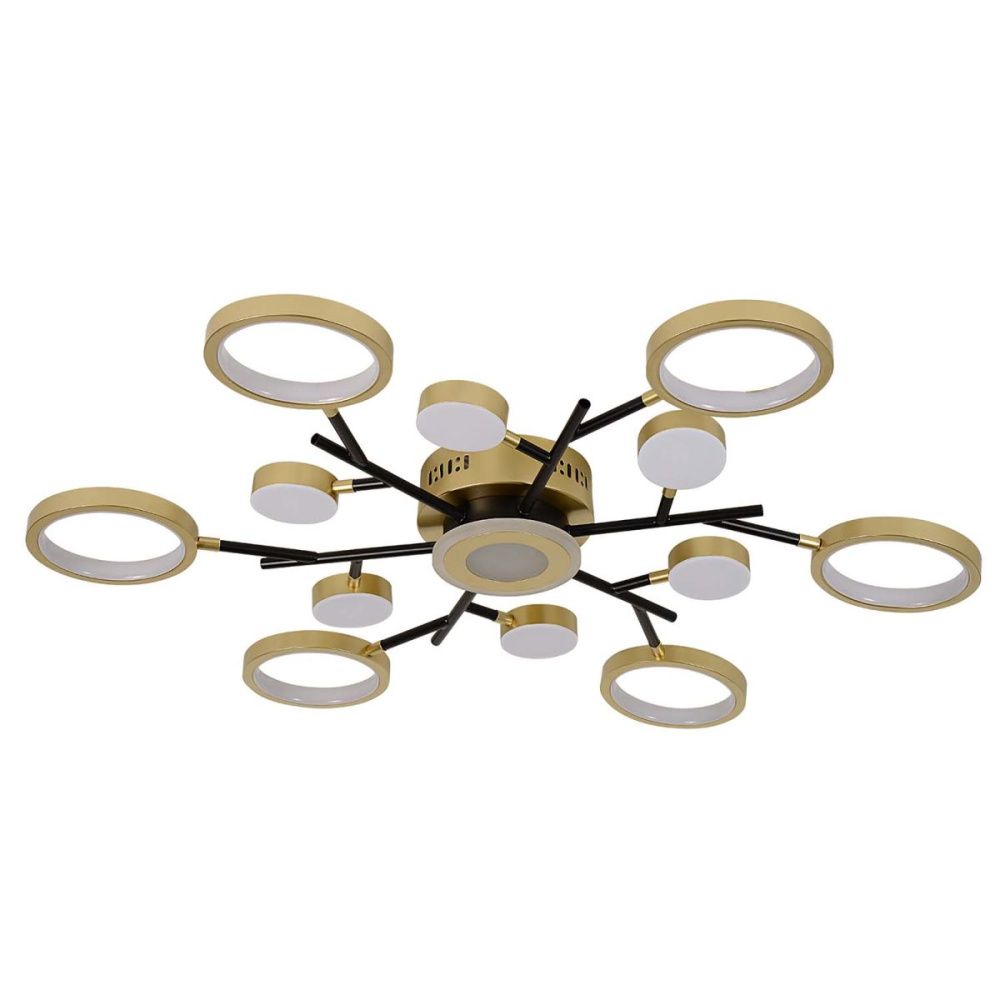 Потолочный светильник 88 см, 140W, 3500-6500K, F-Promo Hybrid 4686-13C, золото