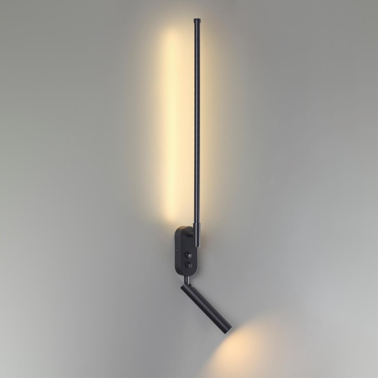 Бра 9,7*5*80,6 см, LED 9W*3000 К, Lumion Ferris черный, 5680/9WL