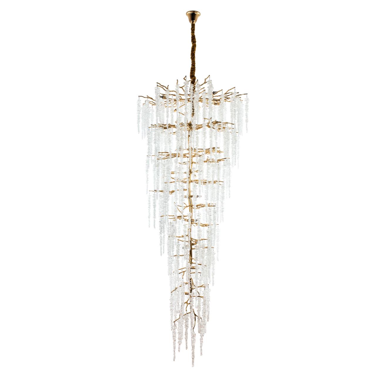 Подвесная люстра 90*220/330 см, 22*G9 MODESTYLE MS.2120.2200 золото