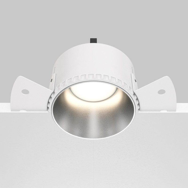 Светильник 14 см, Maytoni Downlight Share DL051-01-GU10-RD-WS, серебро