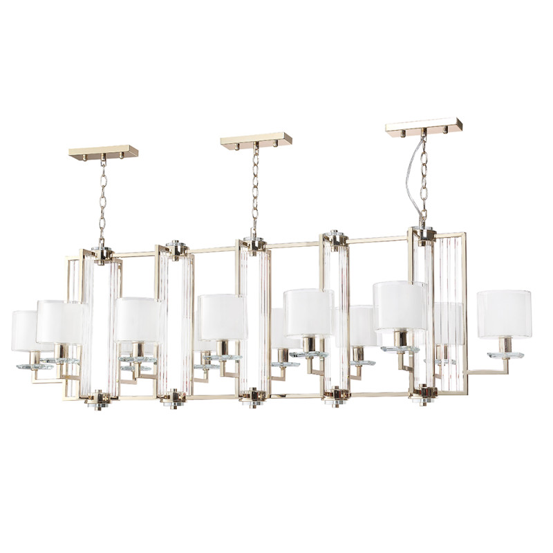 Люстра 158 см, Crystal Lux NICOLAS SP12 L1600 GOLD/WHITE Золото/прозрачный