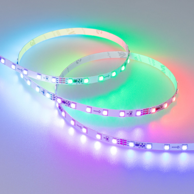 Лента SPI-F72-7mm 24V RGB-PX6 (14.4 W/m, IP20, 3535, 5m) (Arlight, Открытый, IP20) 030195(2). Цена указана за 5 метров. Продается кратно 5 метрам.