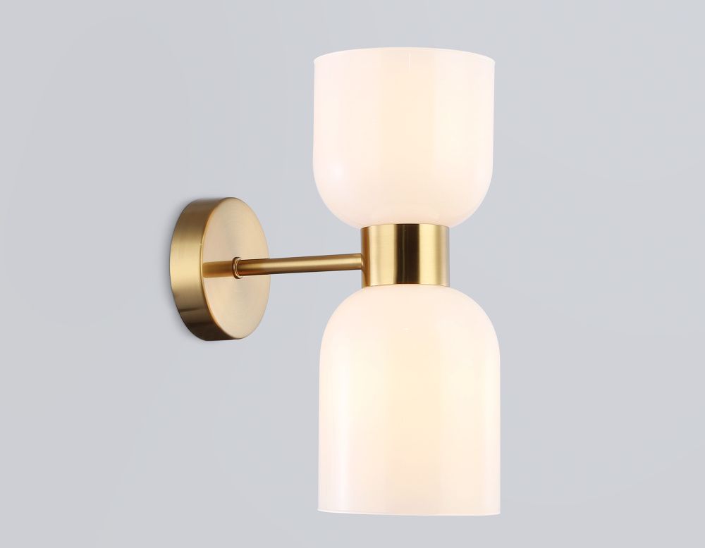 Бра 21,5*12*30- см, 2*E14*40W, K, Ambrella Light High Light LH56097, латунь