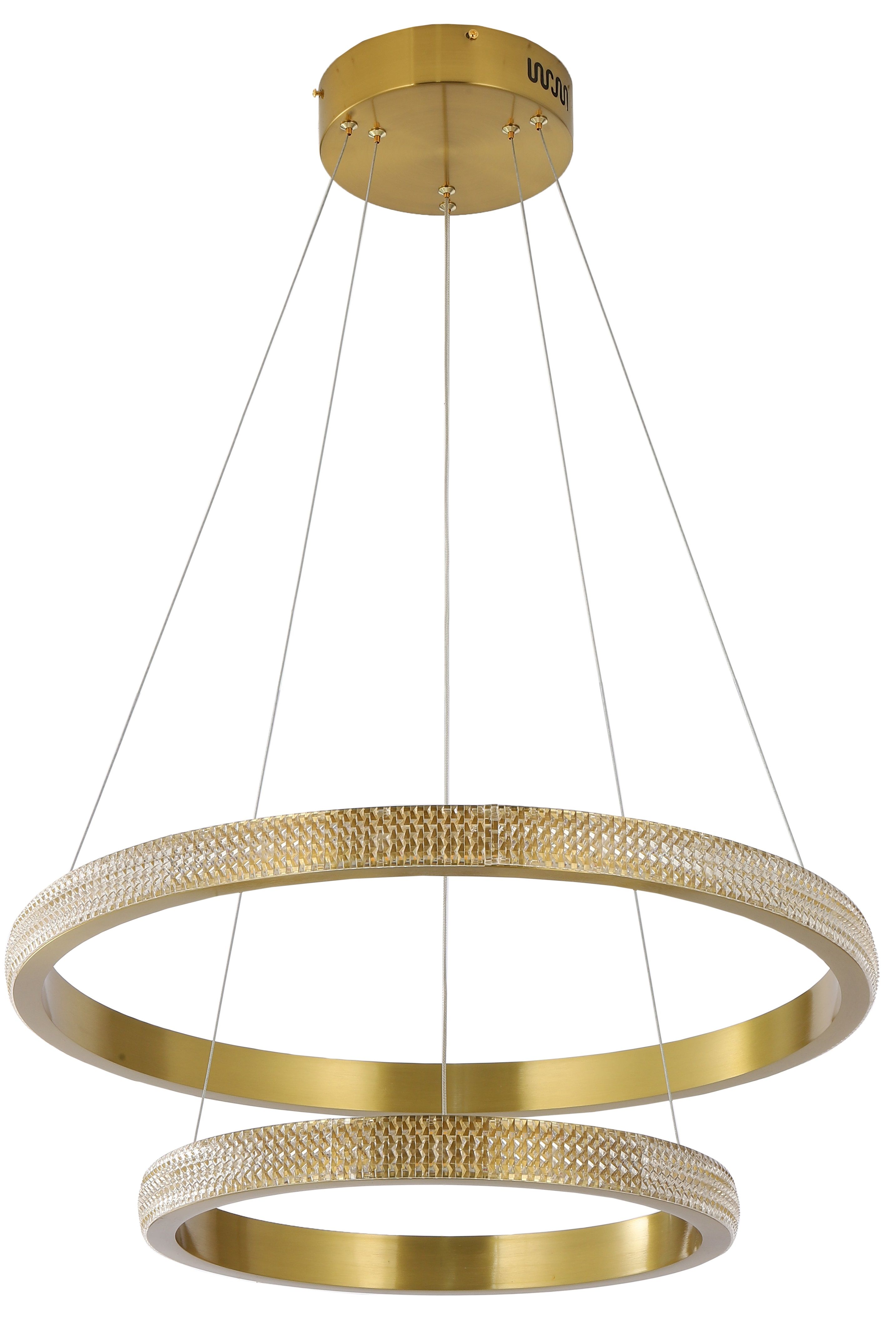 Светильник подвесной 40/60/80 см, LED 63W 3000/4000/6000K бронза Zortes Lidia ZRS.30110.63