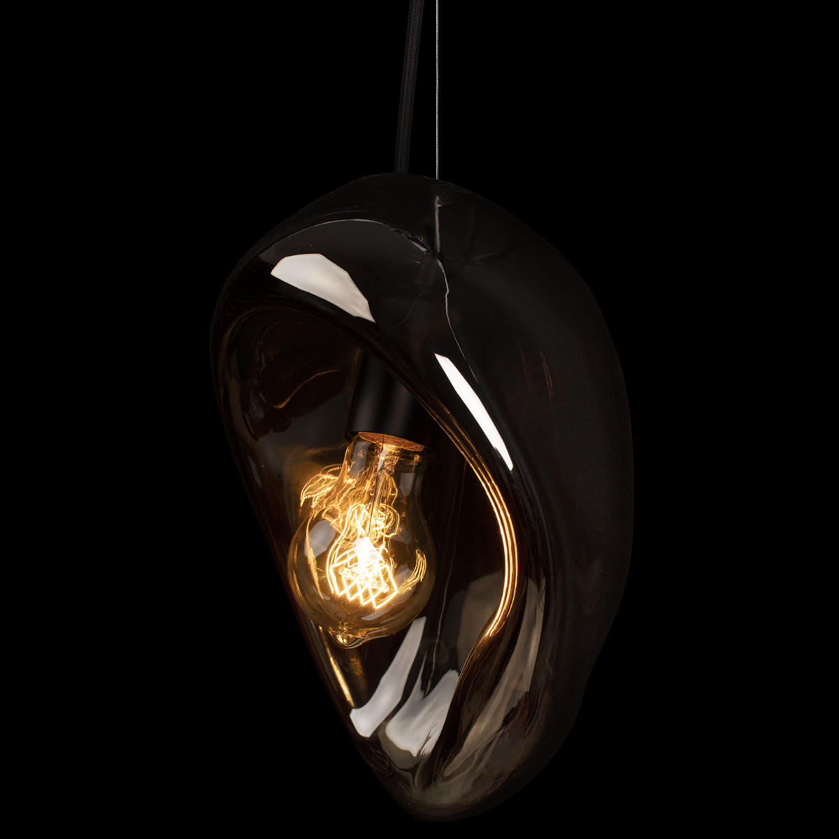 Подвесной светильник 25*25 см, 1*E27*40W  LOFT IT Gallo 10293 Smoke черный