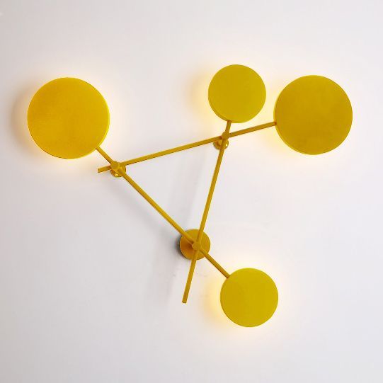 Бра Iride Bernhardt dots 140 cm Yellow 100*100*140 см, 4*LED*12W, 3000, 4000, 6000K, ImperiumLoft DOTS-201, Жёлтый