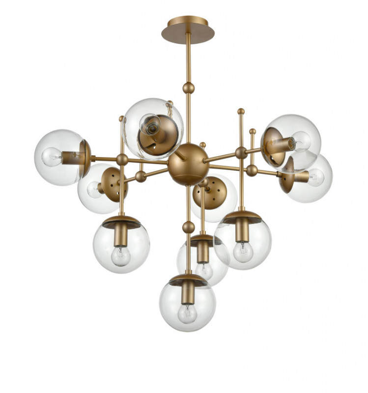 Подвесная люстра  72*75 см, 10*E14 шампань Vele Luce Modena VL5014P10