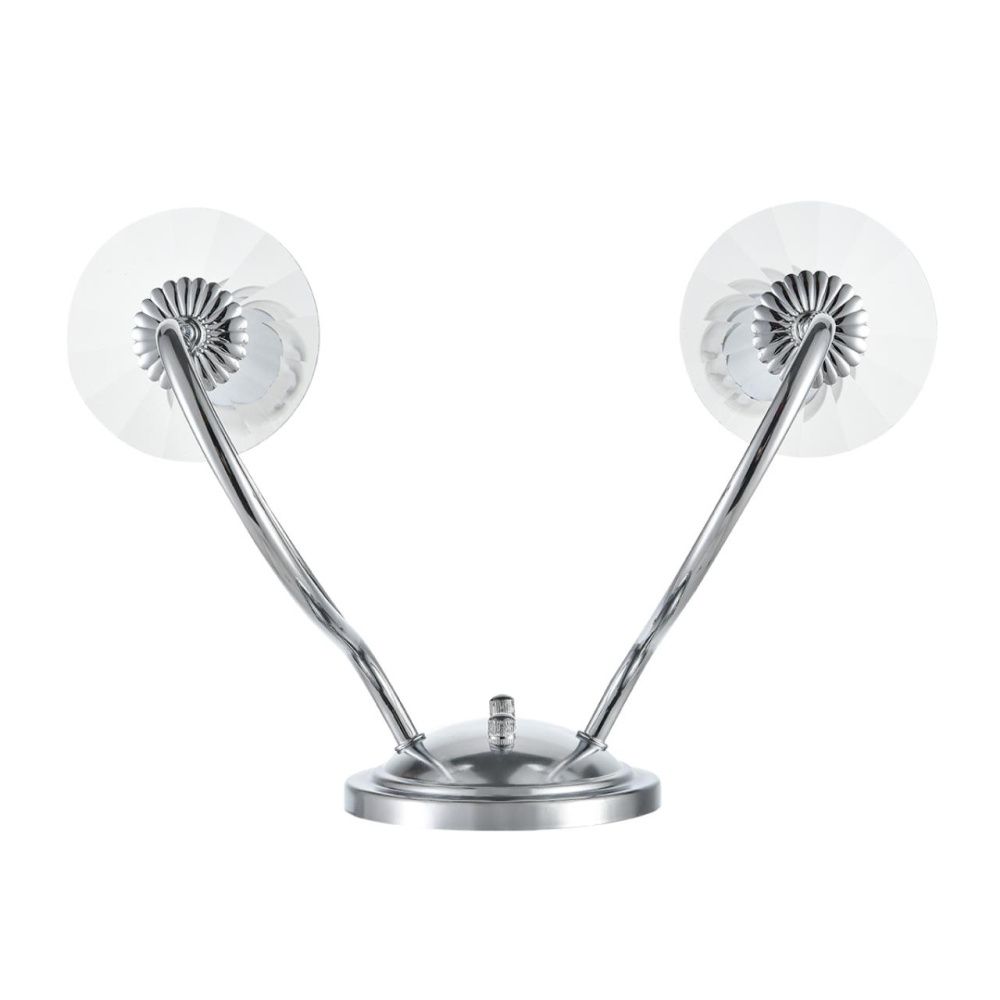 Бра 35**-29 см, 2*E14*40W, Lumion INCANTO 8034/2W, хром, прозрачный