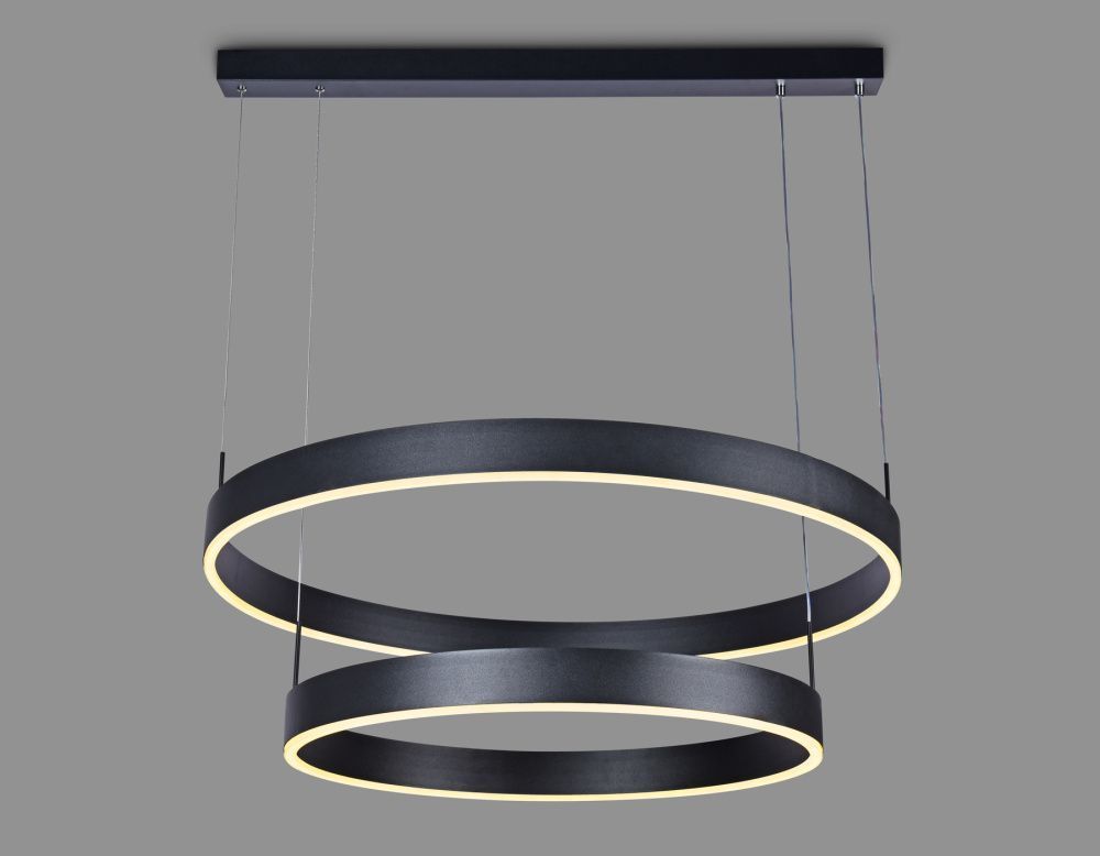 Светильник подвесной 60*75 см,  119W, 3000К, черный, белый матовый Ambrella Acrylica Original FA6618