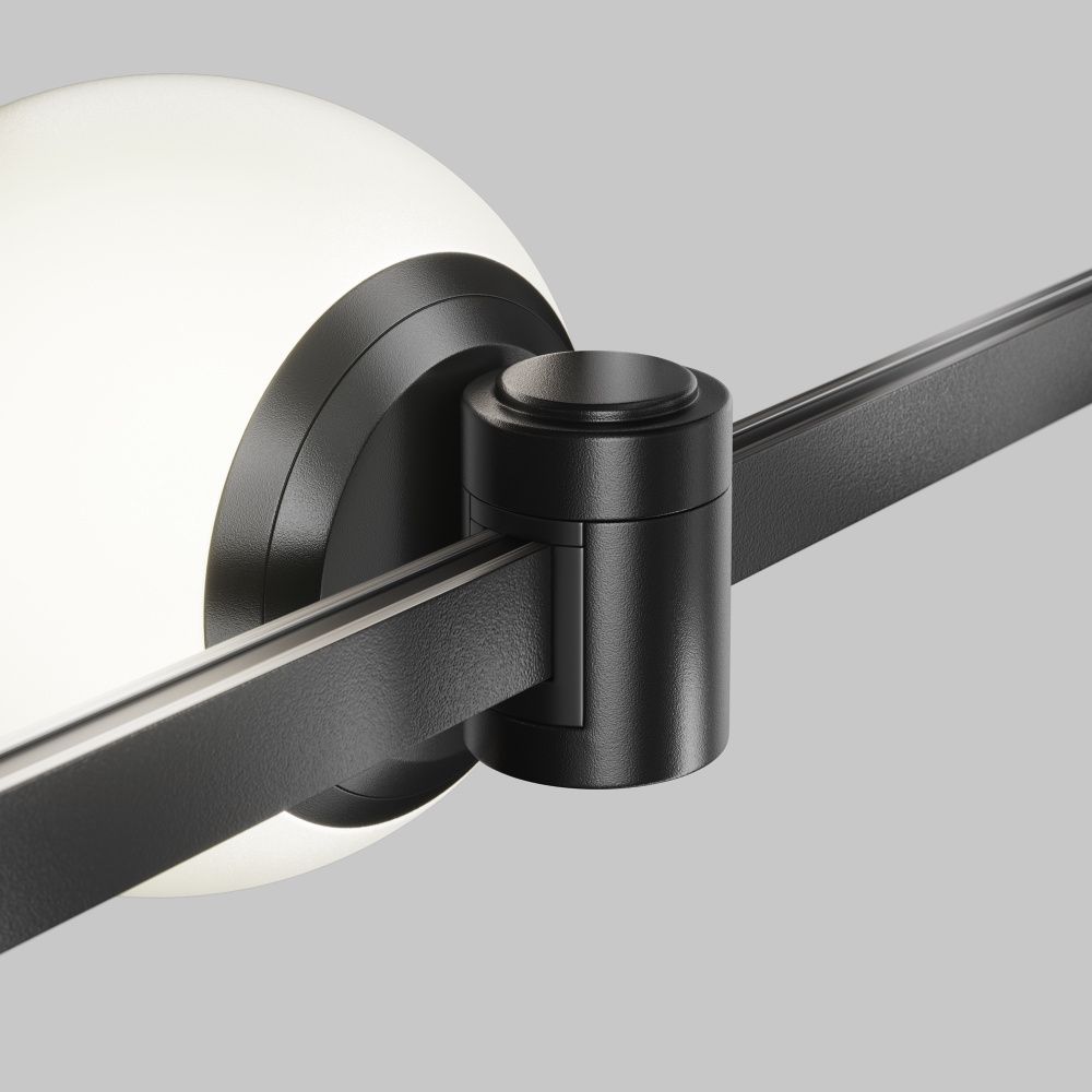 Трековый светильник 12,4*10*-10 см, *LED*5W, 4000K, Maytoni Technical Luna TR229-1-5W4K-B, Черный