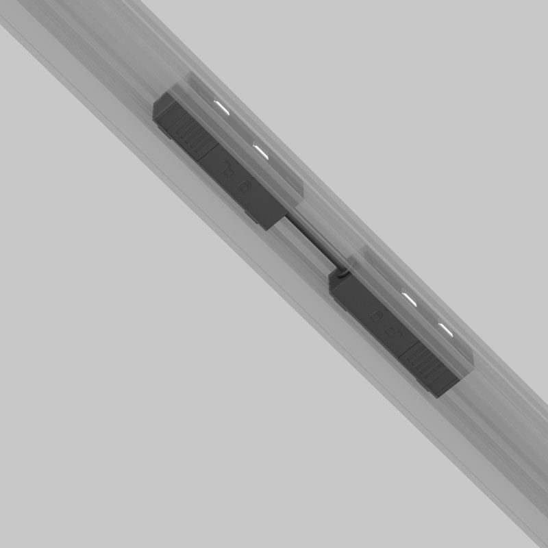 Подвод питания 15,2*1,7*1,9 см, Maytoni Technical Accessories for tracks Exility TRA034CPC-42B-5-1 черный