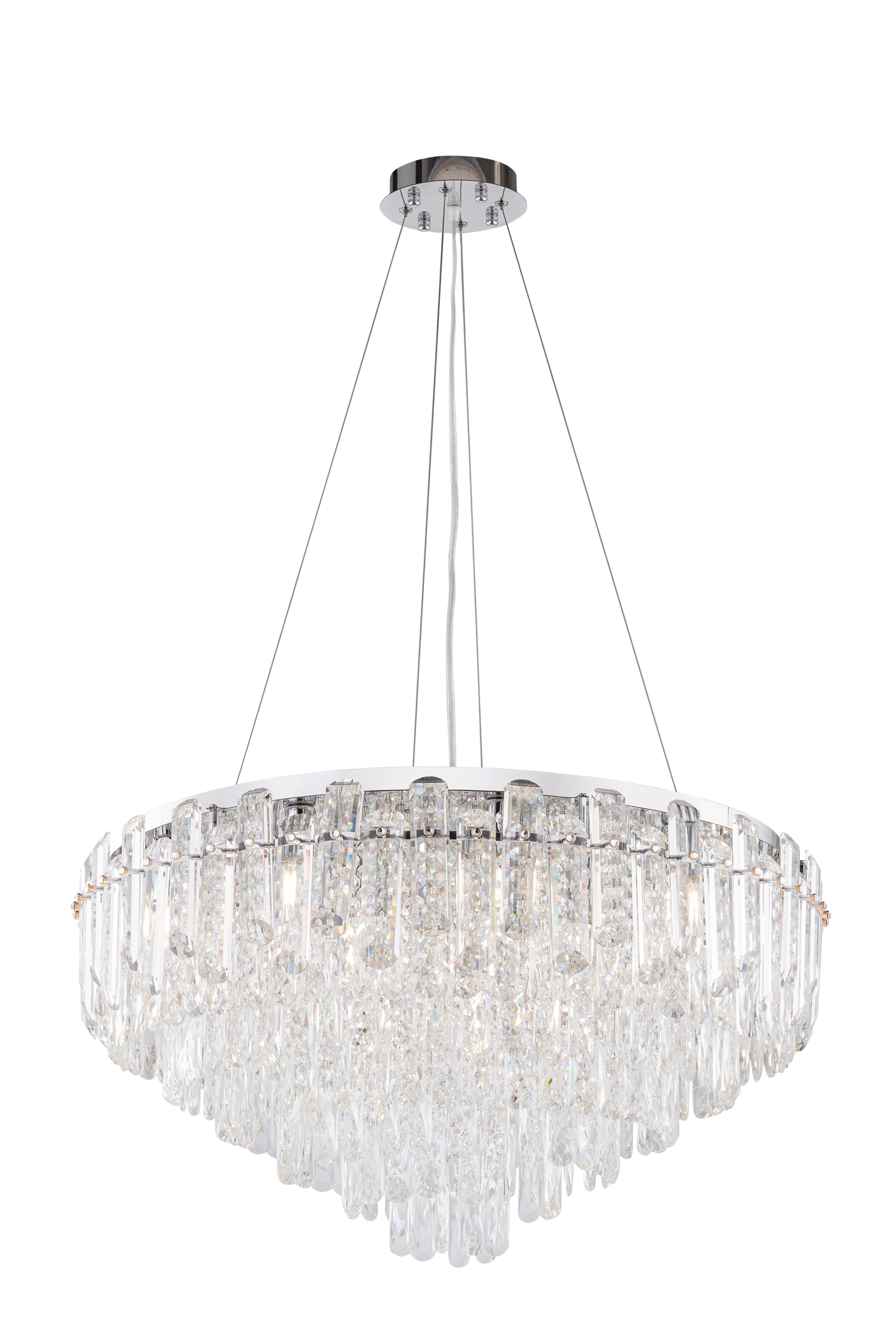 Люстра  750*420-1300, 18*E14, 40W Sfera Sveta Хрусталь (Эконом) 1002R-750*H420 CR, Хром