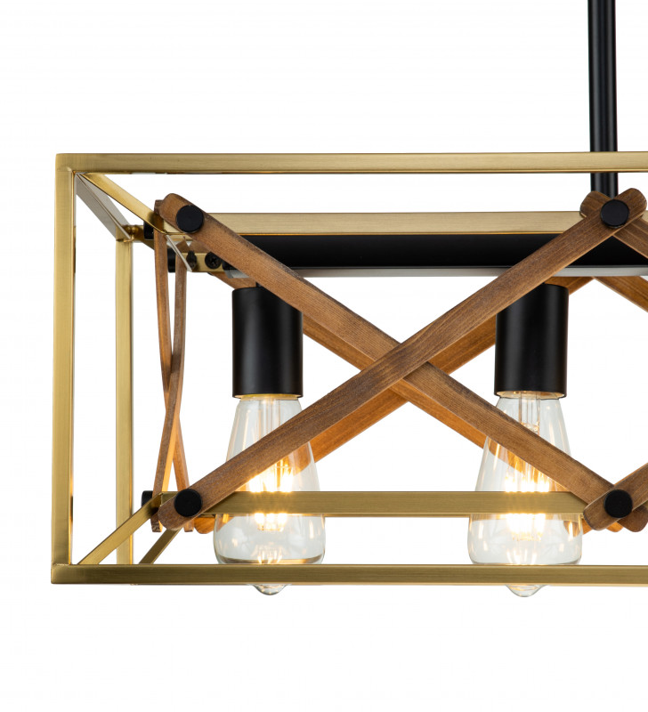 Светильник на штанге 800*260*245/1220 мм, 5*E27 чёрный Indigo Storia V000066