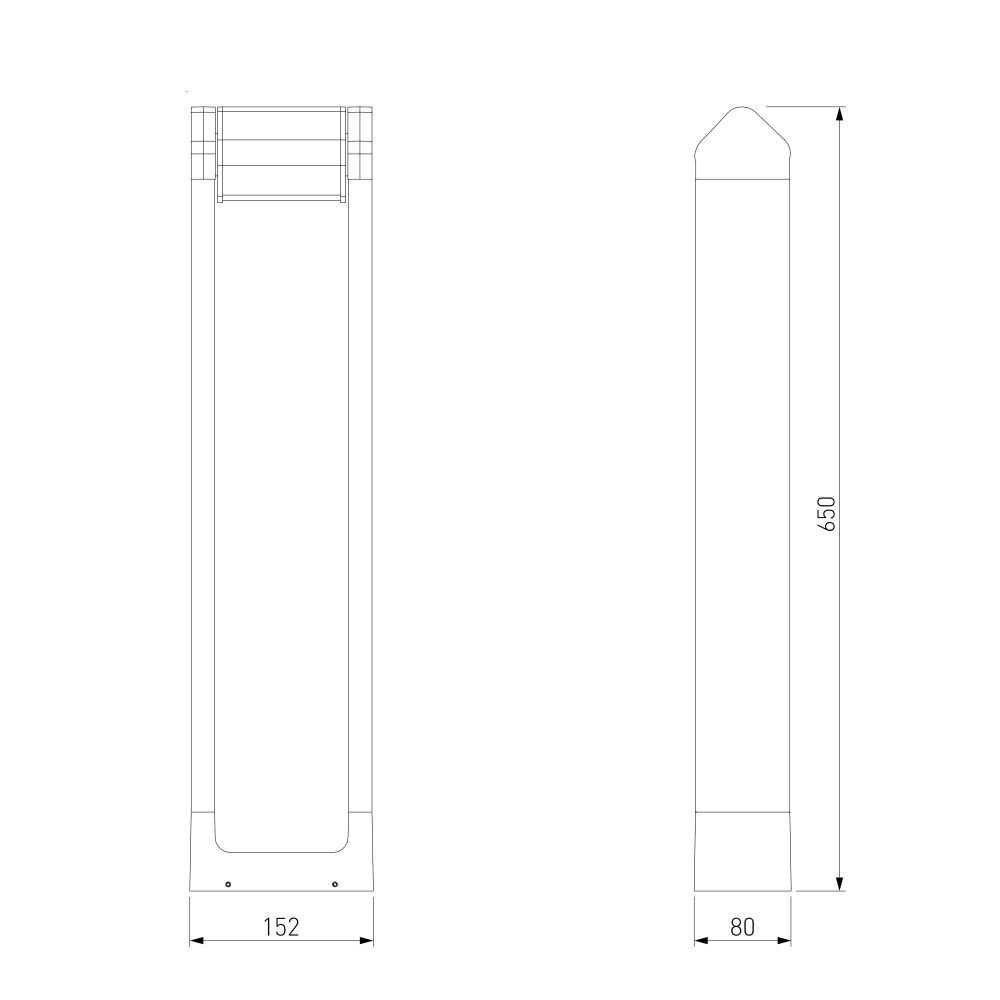 Ландшафтный поворотный светильник DORS LED 3000K IP54 35163/F черный Elektrostandard  4690389219313, a072078