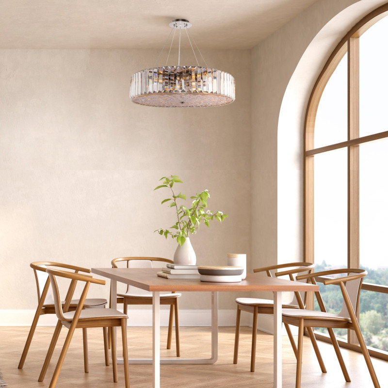 Подвесная люстра Maytoni Recinto MOD080CL-08CH, диаметр 53 см, хром
