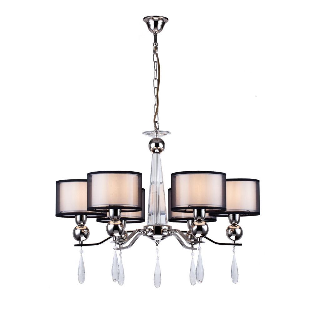 Люстра *72*50 см, 6*E14*40W, Arti Lampadari Rufina Nickel Rufina E 1.1.6.600 N, Матовый никель